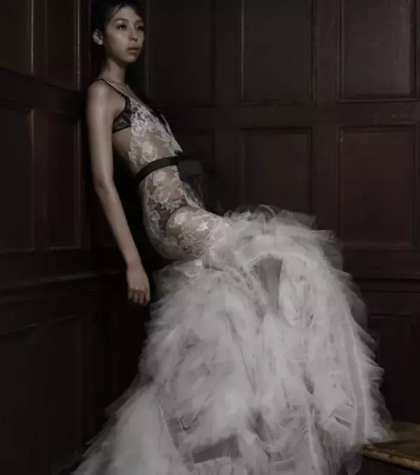 Lace wedding dress: Lingerie-inspired, Vera Wang