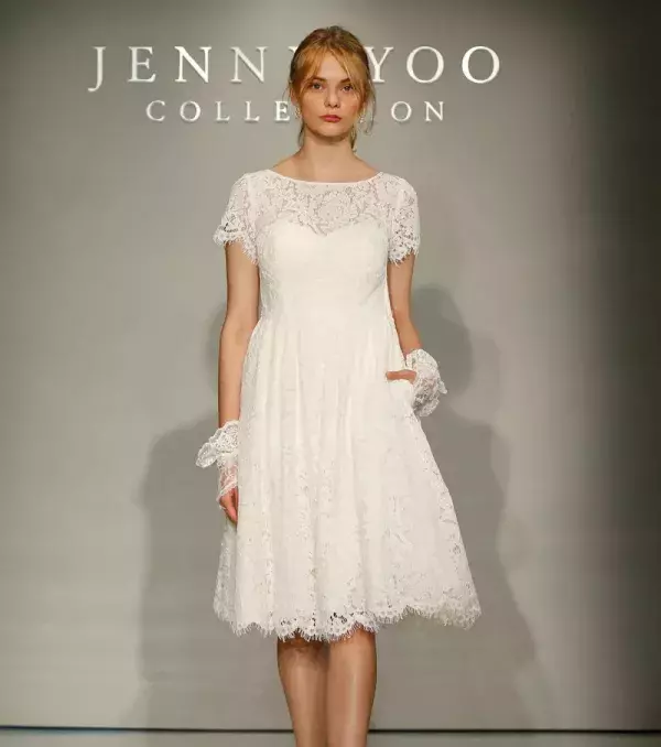 Lace wedding dress: Short, Jenny Yoo