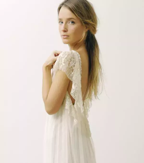 Lace wedding dress: Vintage backless dress, Delphine Manivet
