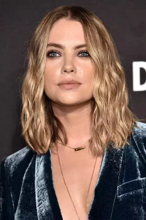 Long bob with highlights    