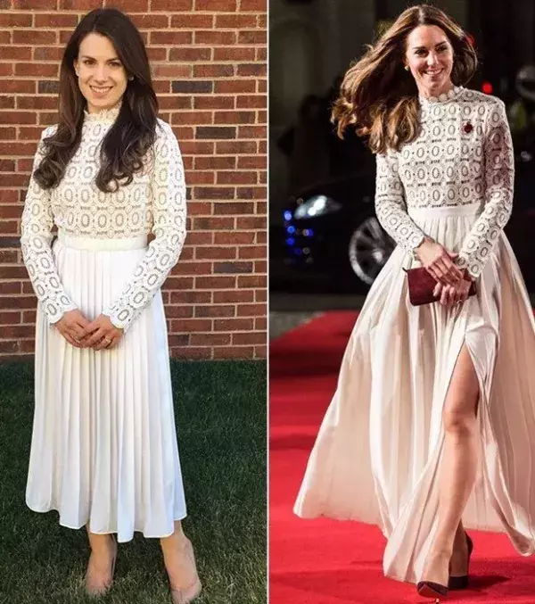 Mallory was able to find a similar white dress for a fraction of the cost! Looks beautiful right?
