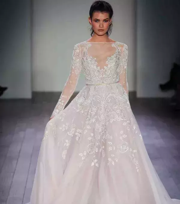 Princess wedding dress with long sleeves - Hayley Paige