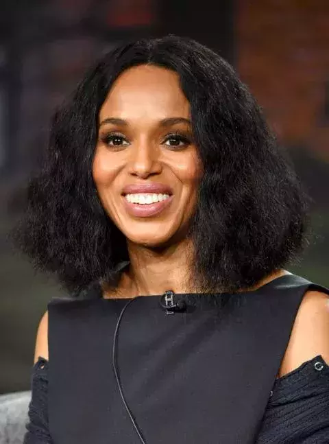 Puffy long bob                