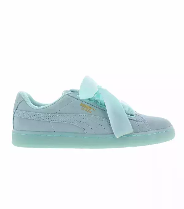 Puma suede shoes in pastel blue are extra girly this summer.