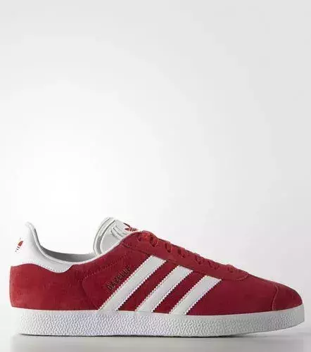 Retro red trainers by Adidas.