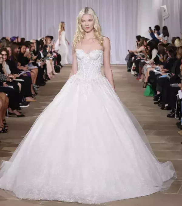 Strapless princess wedding dress with corset - Jemal Countess