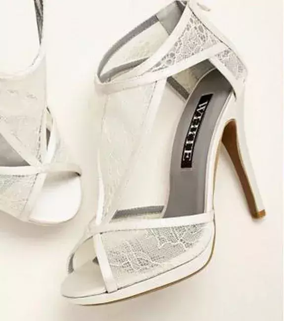 Wedding shoes: White by Vera Wang, £102