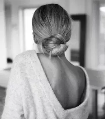 You can even use a cotton swab to help secure a hair bun!