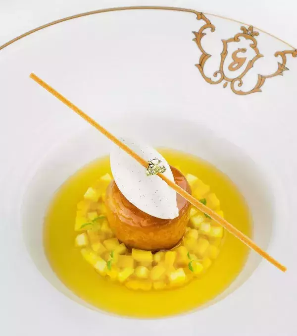 The amazing rum baba with whipped cream and vanilla will leave your mouth watery.