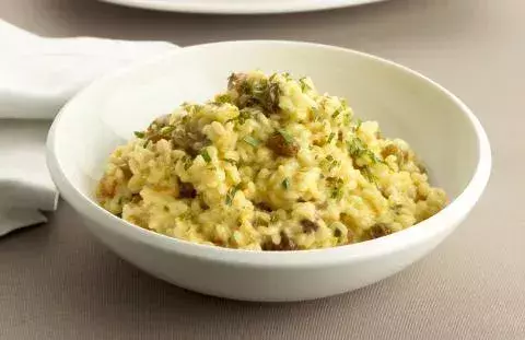 Chicken and saffron risotto
