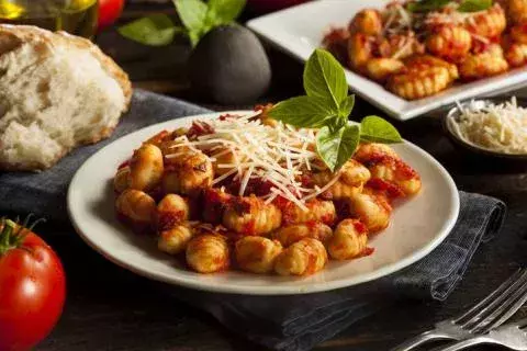 Gnocchi with tomato sauce                           