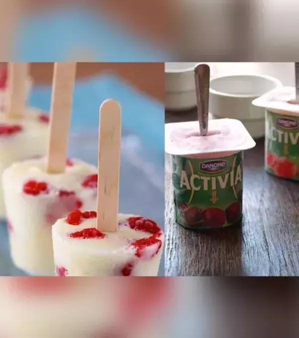 13: Add ice cream sticks to your favourite yoghurts and you will get a delicious and healthy popsicle!