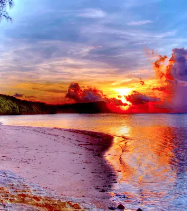 Based on the island's location, there are always amazing colorful sunsets to see!