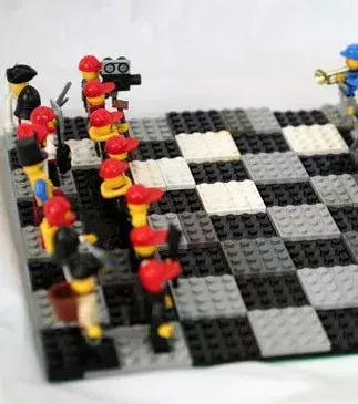 Chess with Lego players