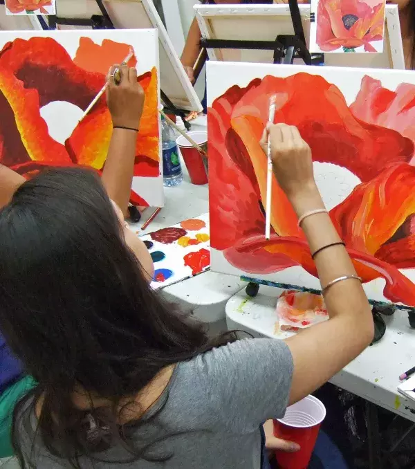 Hen party ideas: take a painting class
