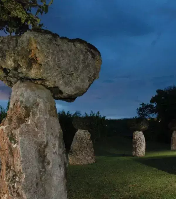 The Latte stones are considered a symbol of the Chamorro culture. They are pillars made from limestone and sandstone.