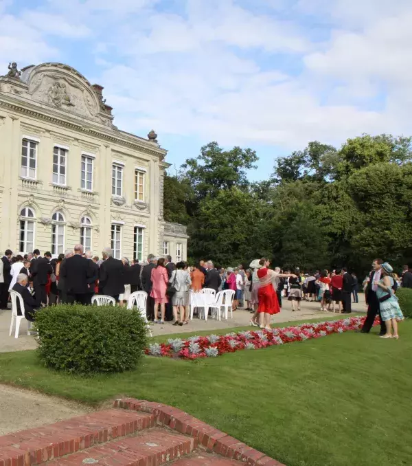 Outdoor receptions are beautiful if the weather is good
