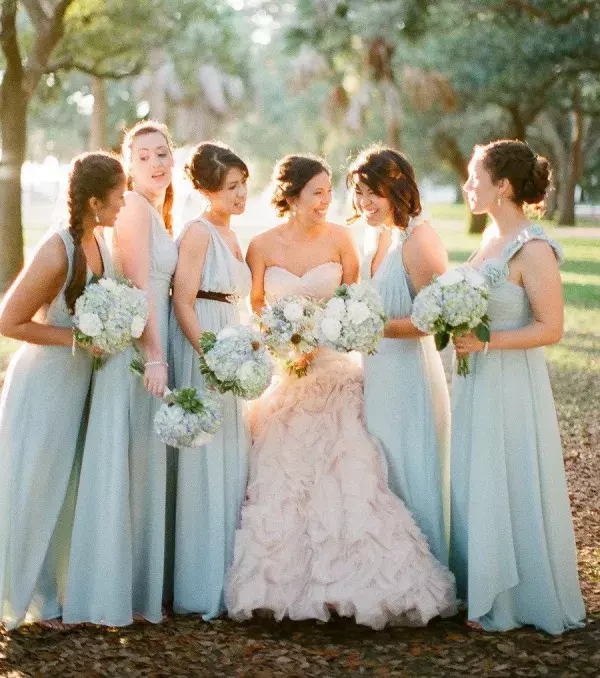 Pastel blue is in this year especially for summer weddings