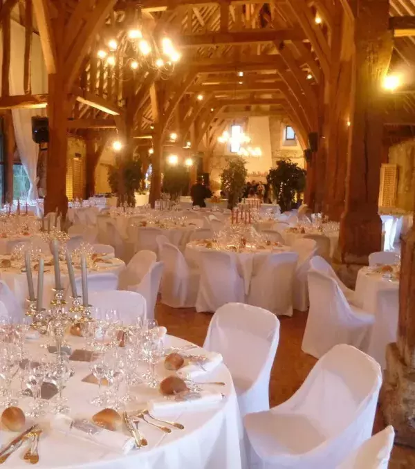 A rustic reception venue