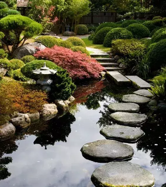 A zen garden would not be complete without the sound of water. You can do this by building a small pathway with water. This adds to the tranquil atmosphere. You can sit by the water to ponder your thoughts.